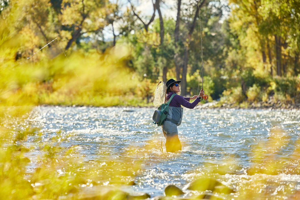 Fall fly fishing near Carbondale, Colorado