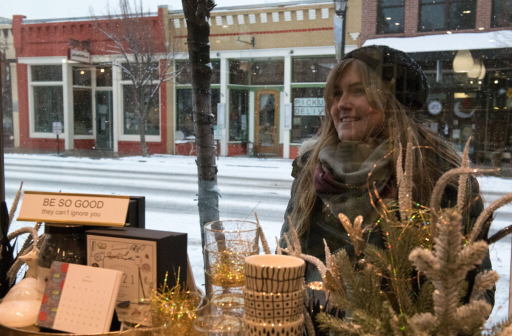 Winter shopping in Carbondale, CO