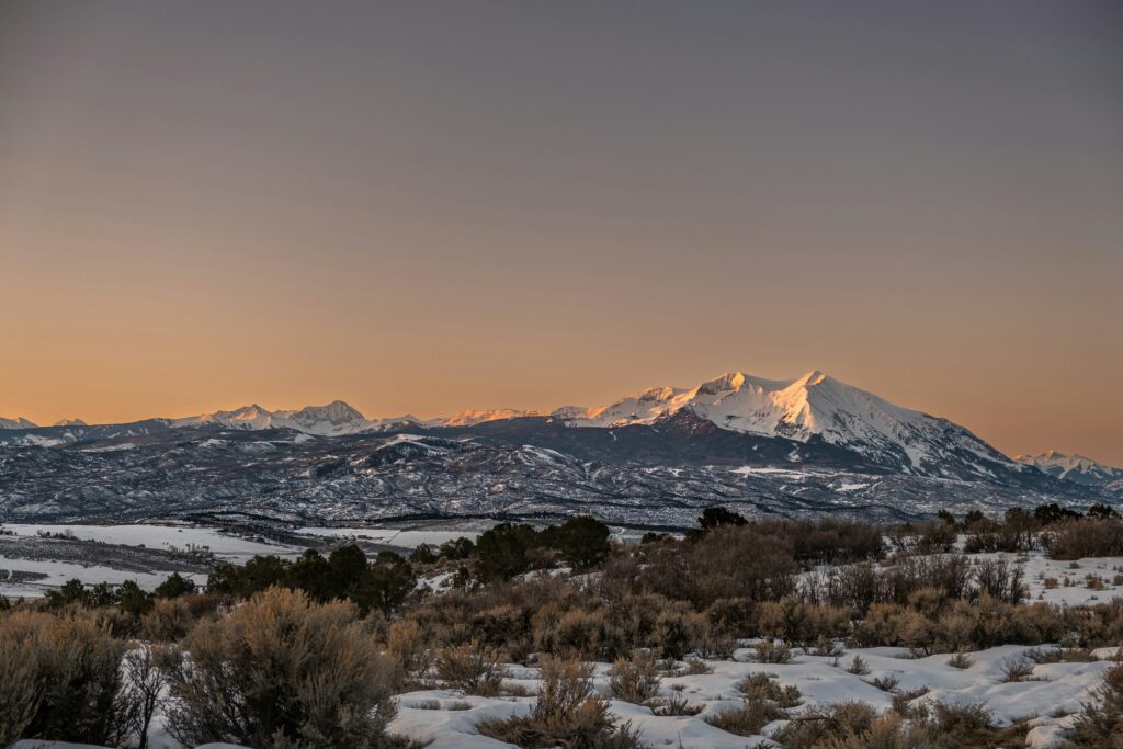 Winter views of Mt. Sopris